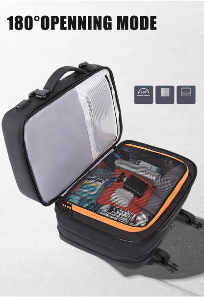 Zaino da viaggio impermeabile espandibile – Adatto 17.3" Laptop – Grande capacità per viaggi e affari &  Outdoor - Unisex