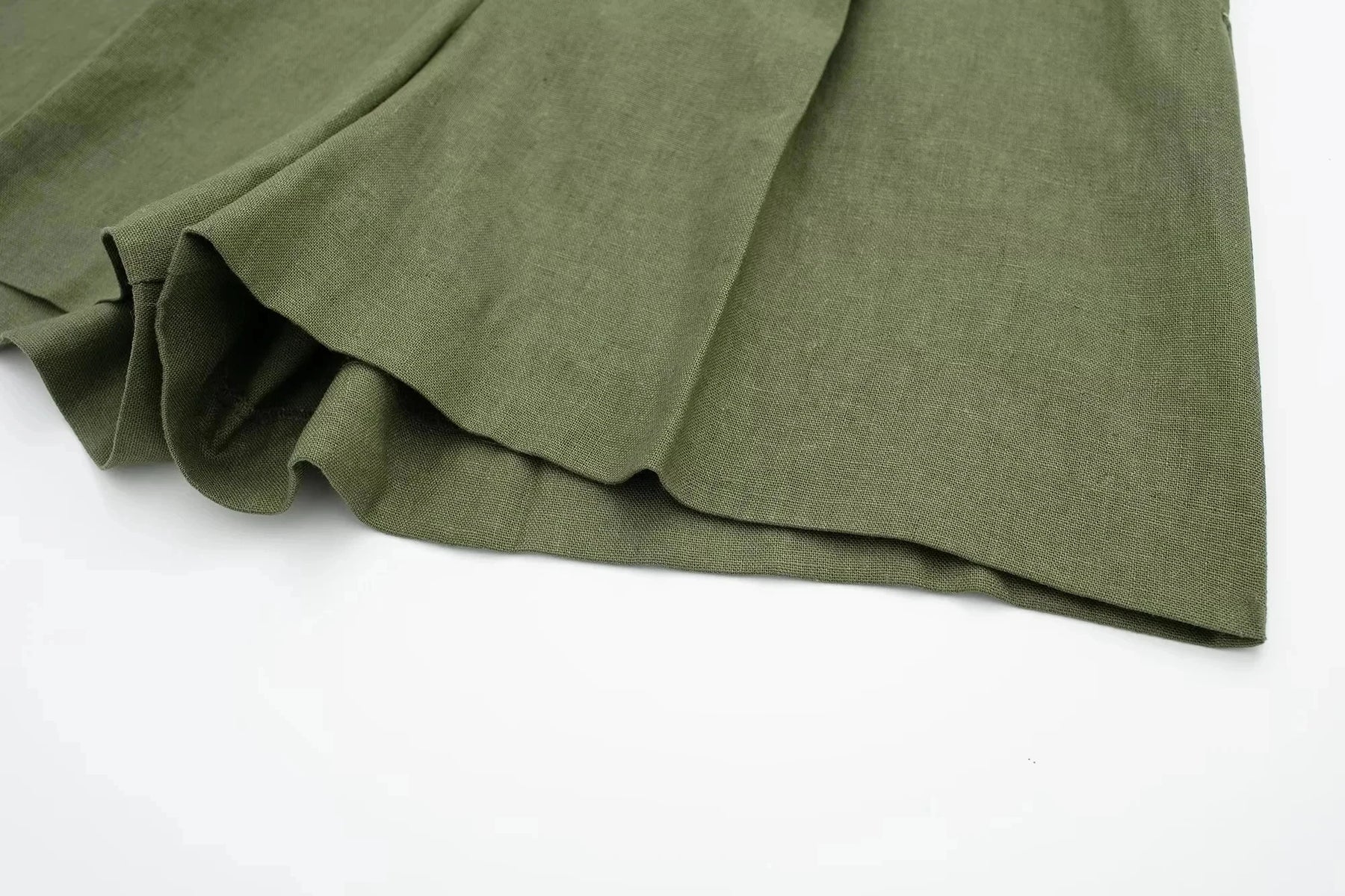 Women’s Linen Vest Shorts Set – V Neck Chic Summer Casual  Office Outfit