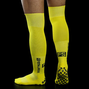 New Long FS Football Socks Men Women Sports Round Silicone Non-Slip Grip Football Socks