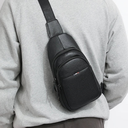 Borsa a tracolla - Borsa a tracolla da uomo in vera pelle al 100% – Casual & Elegante