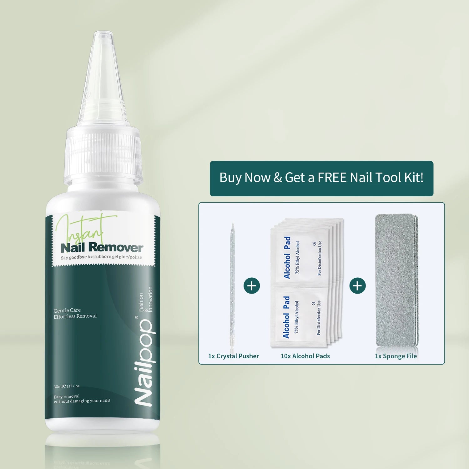 Nailpop Super Strong X Nail Coule 6ml Ipoallergenico Assicamento veloce NESSUN Formula di danno con rimozione istantanea 30 ml per la stampa sui chiodi