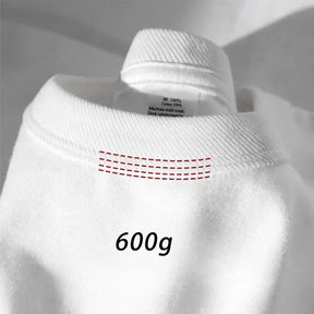 T-shirt -600g T-shirt à manches courtes et à manches courtes de coton lourd