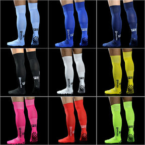 New Long FS Football Socks Men Women Sports Round Silicone Non-Slip Grip Football Socks