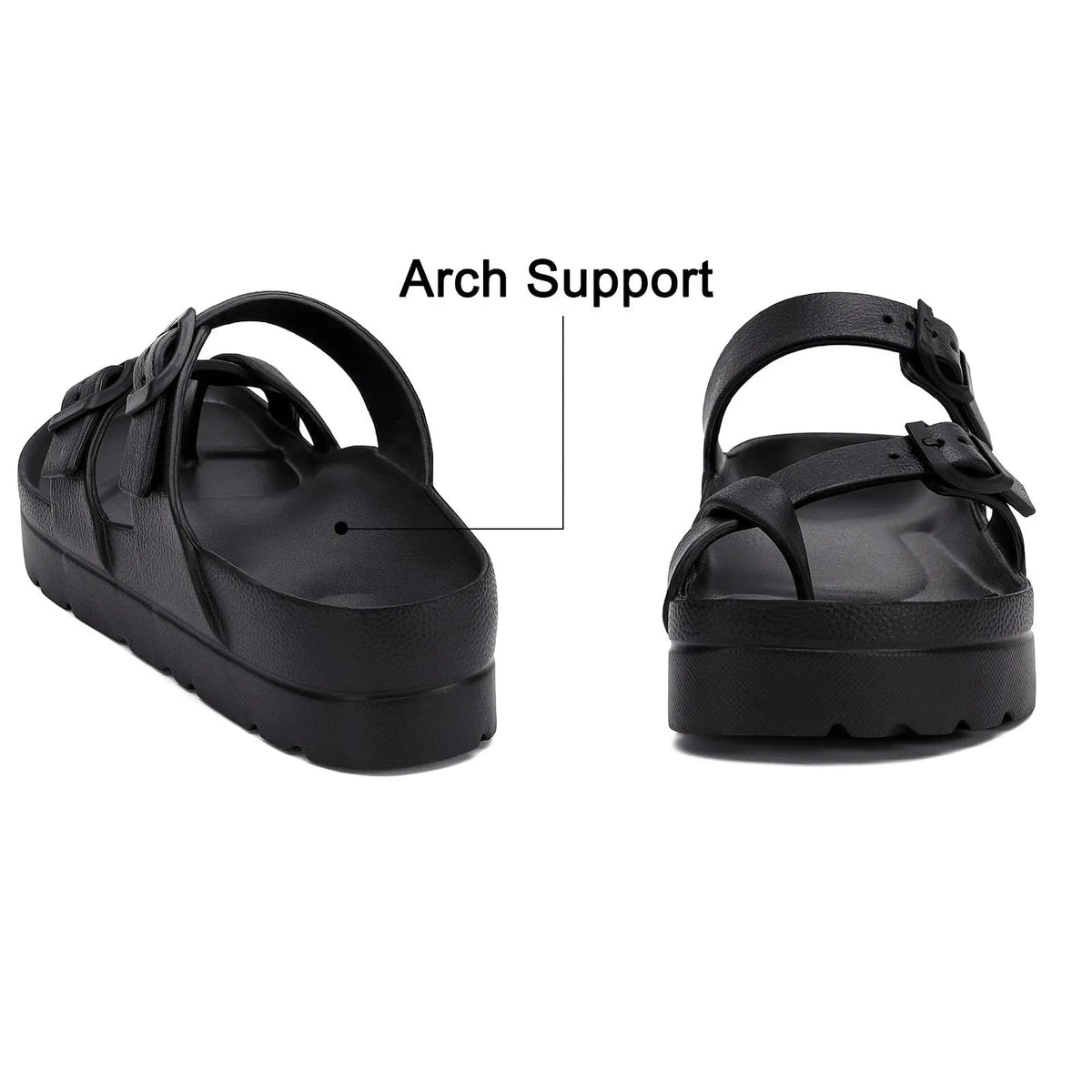 Sandalias de plataforma para mujeres Sumpers Beach Imploudple Sandals Fashion Arch Support Cushion Slides Soft Light Eva Flat Zapatos