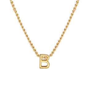 Chic Tiny A-Z Letters Necklaces for Women Girls, Gold Color Stainless Steel Initial Chokers,Small Pendent Necklaces Jewelry