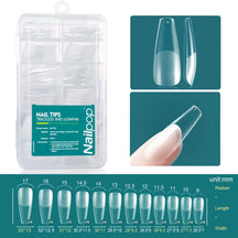 NAILPOP GEL X TIPS - 120 stks zachte gel, eenvoudige nagelverlengingen