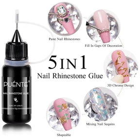 15 ml glasvezel rubberen basis gel nagellak voor gebroken nagel gerepareerd helder snel gebouw weken af ​​van de UV -constructiegelvernis