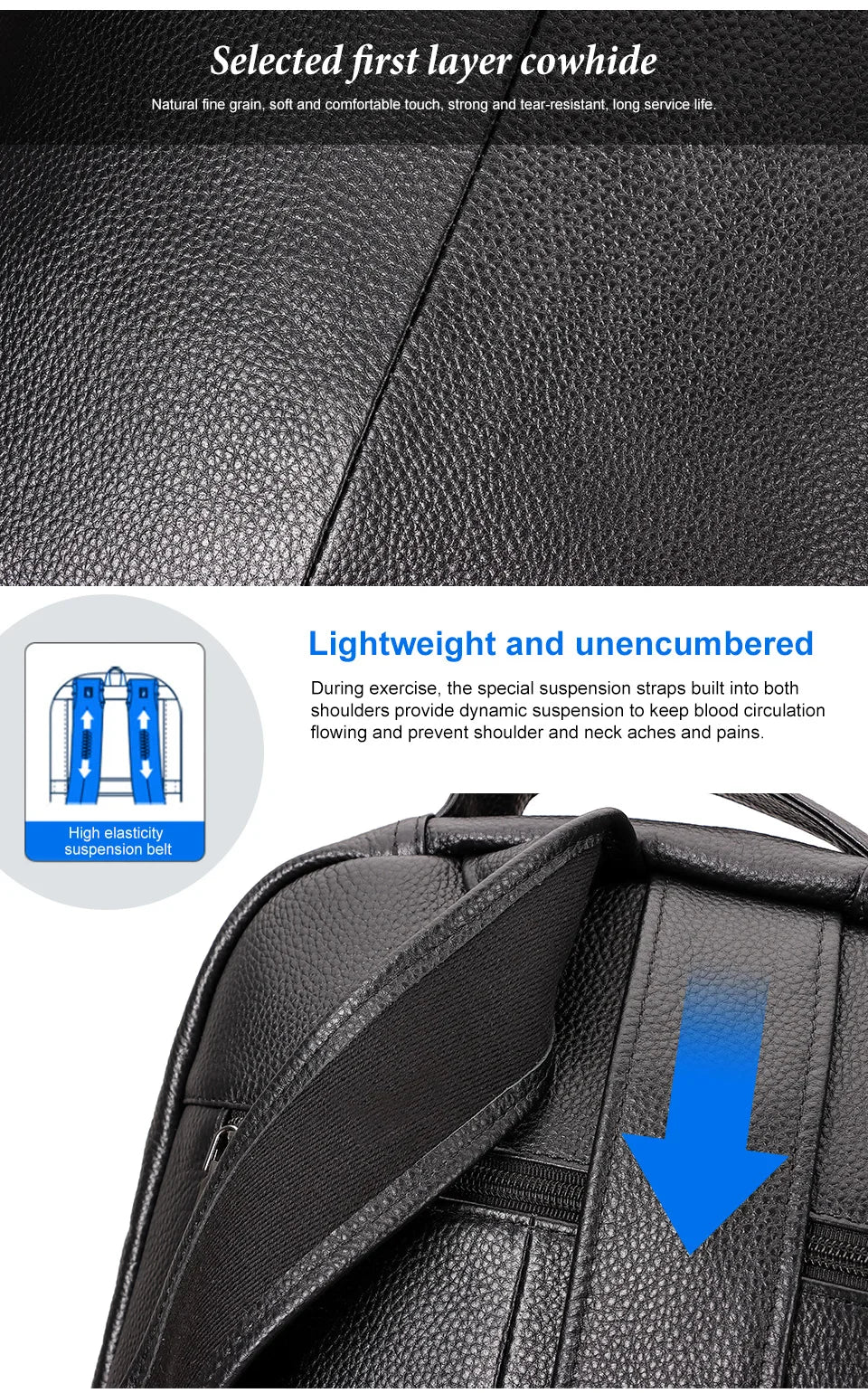 Genuine Leather Unisex Backpack – Elegance Meets Everyday Function