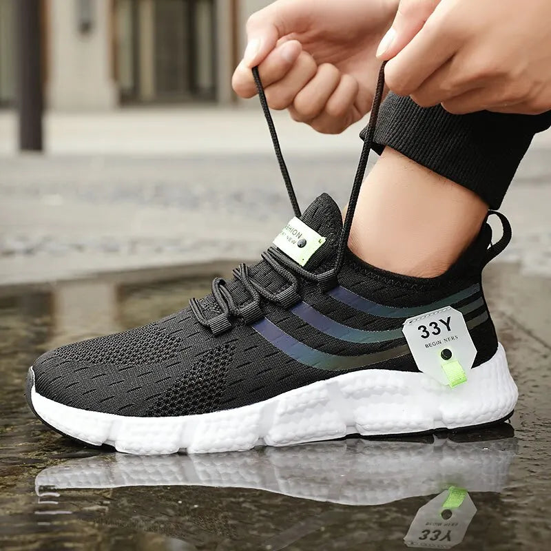 Unisex letvægts løbesneakers i mesh – åndbare & Sporty