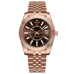 Miami Express Nibo - Orologio da polso di lusso per uomo Sport impermeabile da uomo luminoso da uomo orologio in acciaio inossidabile inossidabile