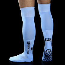 New Long FS Football Socks Men Women Sports Round Silicone Non-Slip Grip Football Socks