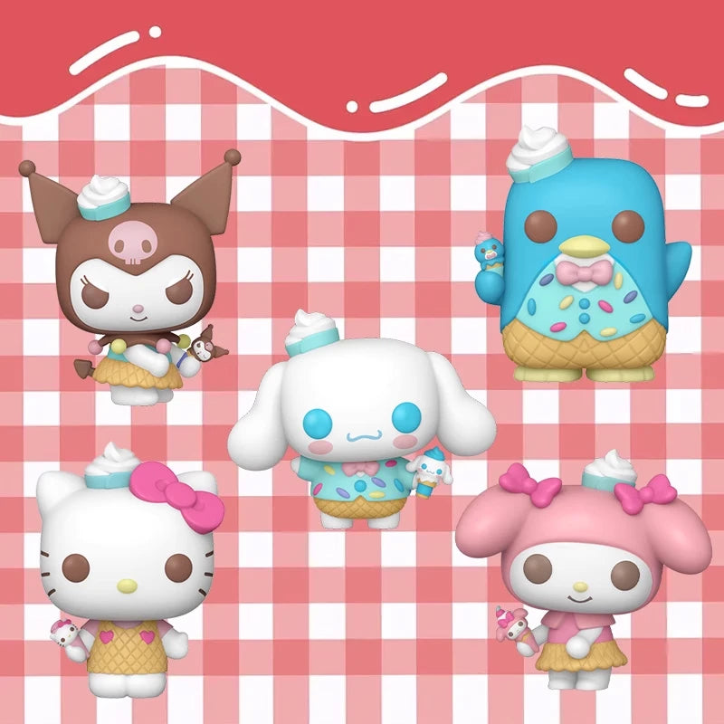 Genuine Edition FUNKO POP™ HelloKitty, My Melody, Kuromi Anime Action Desktop Ornament  Collectible Model