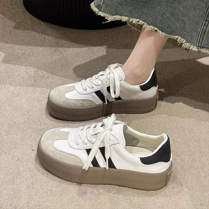 Kvinders afslappede sneakers med snøre – Komfortable, alsidige & Stil til hverdagsbrug