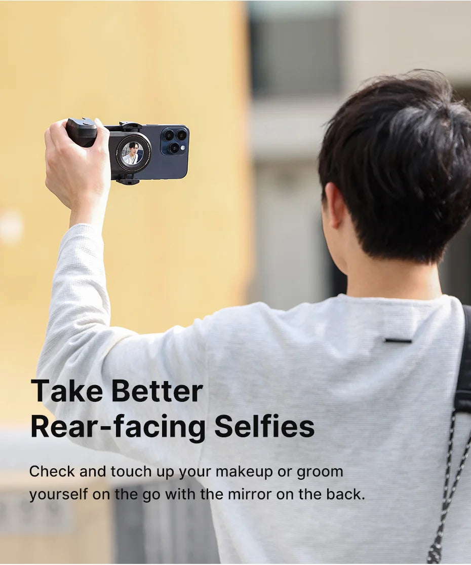 Ulanzi ™ Magsafe smartphone Camera Sluiter Grip Bluetooth Selfie -handvat als camerafoto -stabilisator Verticale horizontale shoot