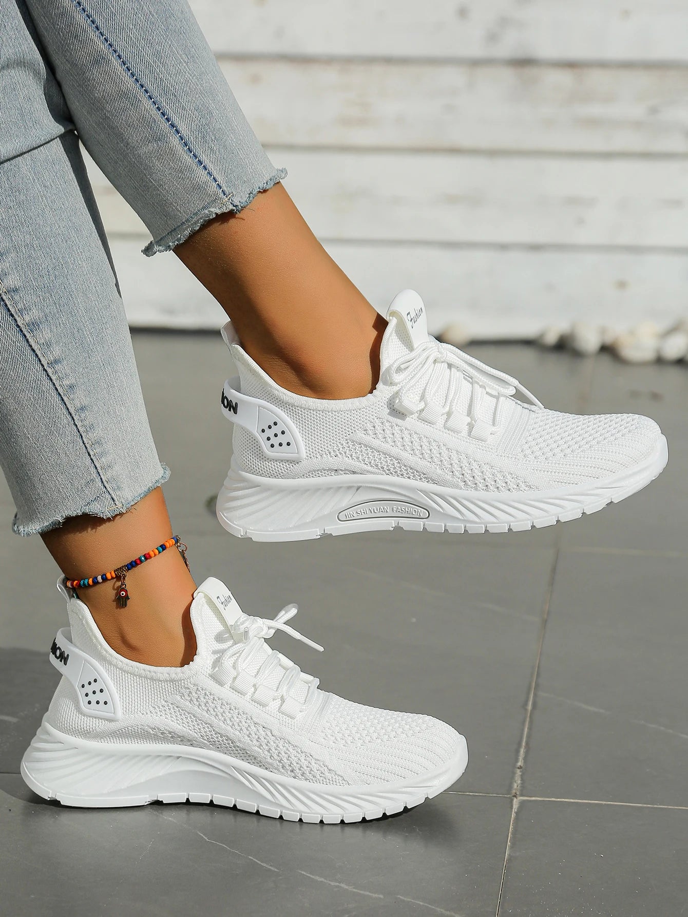 Women’s Casual Sneakers – Lightweight Fly-Weaving Fashion Shoes