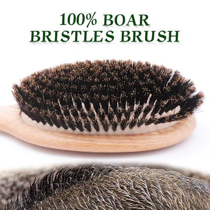 BOOMSLIFE™ Ornebørstehårbørste Kvinder Hårkamme Træ Hårbørste Detangle Glattejern Børste Hårkam Barbertilbehør