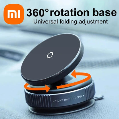 Forte supporto magnetico per telefono per auto Design pieghevole Supporto per aspirapolvere regolabile a 360° per auto/scrivania/bagno/universale