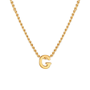 Chic Tiny A-Z Letters Necklaces for Women Girls, Gold Color Stainless Steel Initial Chokers,Small Pendent Necklaces Jewelry