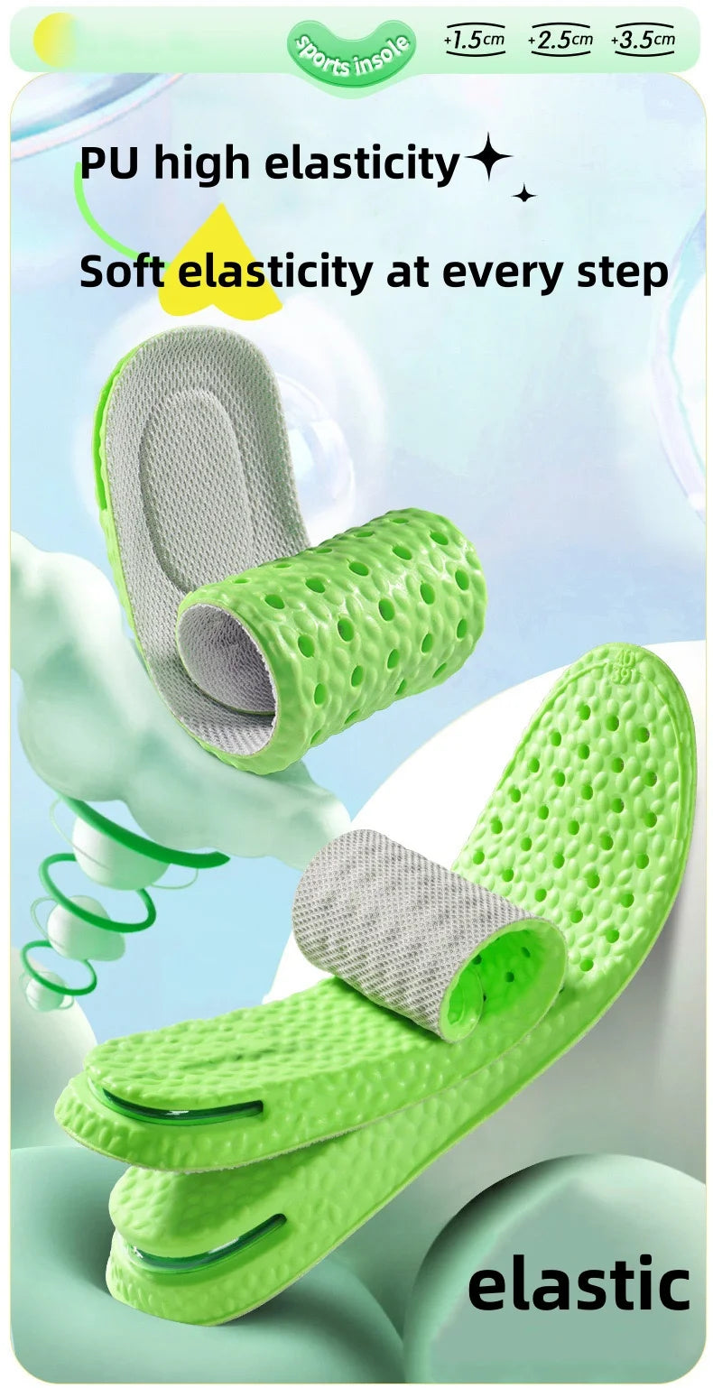 Air Cushion Insoles for Height, Shock Absorption & Odor Control