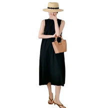Robe maxi d'été - fluide, élégant et floue du corps