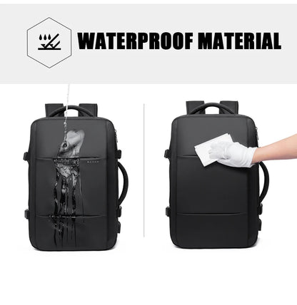 Zaino da viaggio impermeabile espandibile – Adatto 17.3" Laptop – Grande capacità per viaggi e affari &  Outdoor - Unisex
