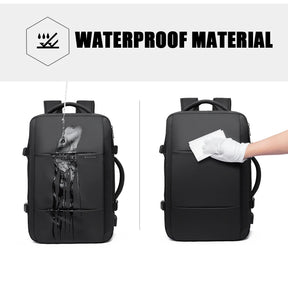 Expandable Waterproof Travel Backpack – Fits 17.3" Laptop – Large Capacity for Travel, Business & Outdoor – Unisex