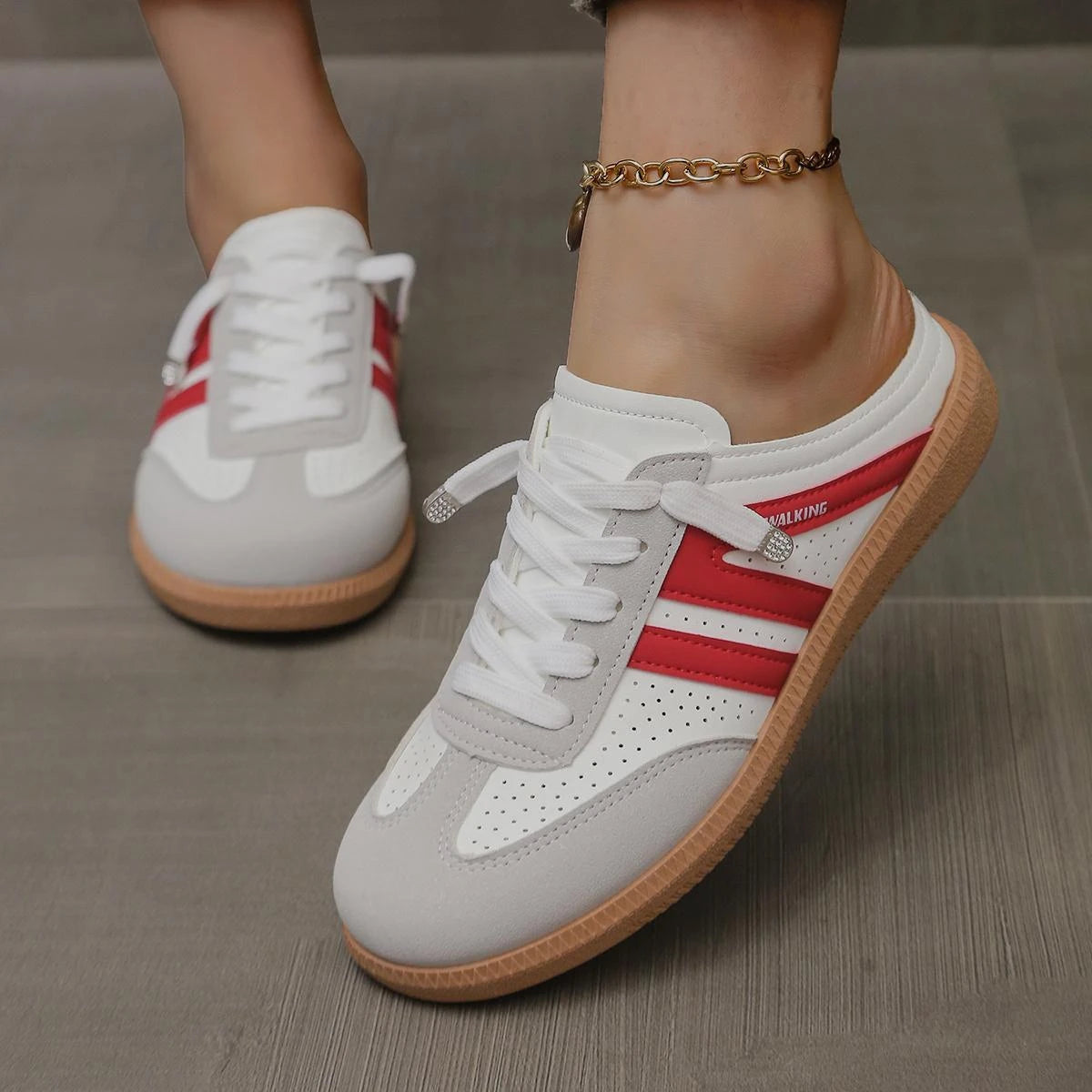 Tênis Mule Leve Feminino – Macio, Deslizante & Conforto Sem Encosto