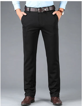 Men's Business Casual Pants - Quick Dry, Elastic & Stylish Fit