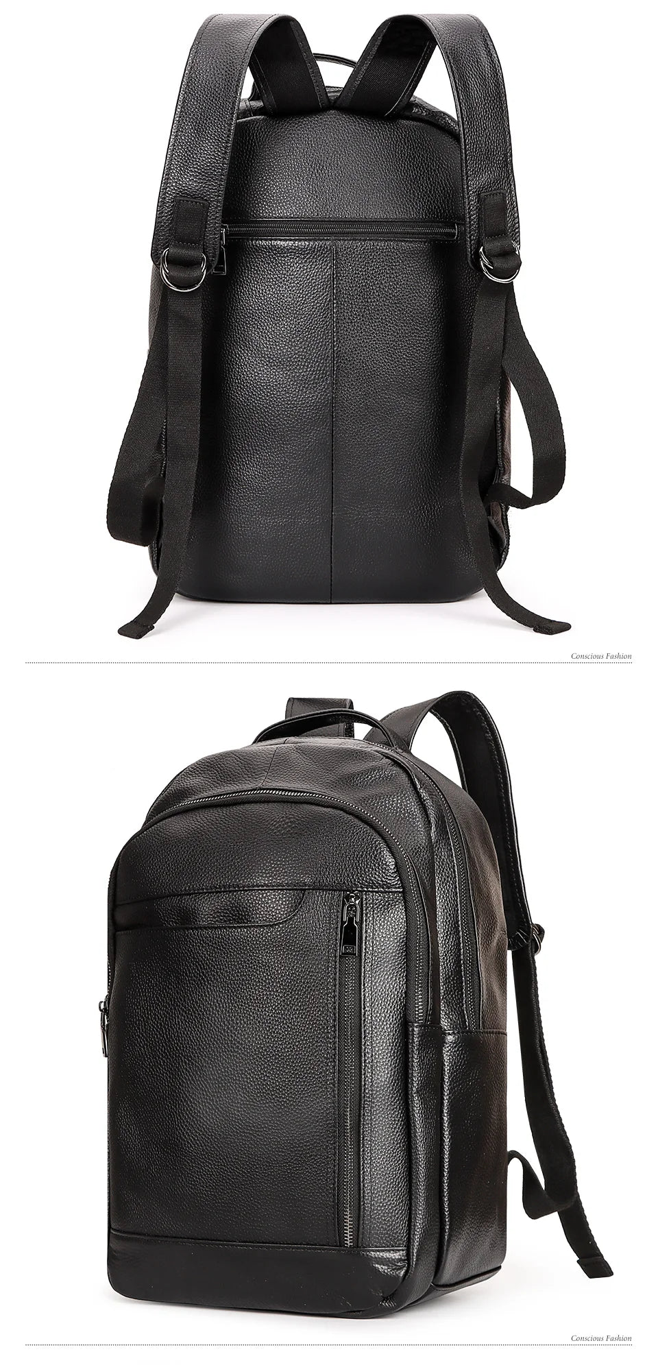 Genuine Leather Unisex Backpack – Elegance Meets Everyday Function