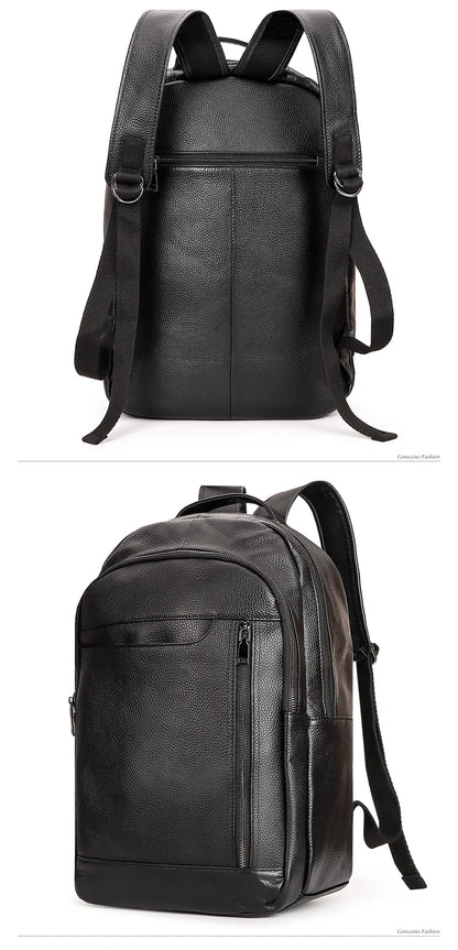 Genuine Leather Unisex Backpack – Elegance Meets Everyday Function