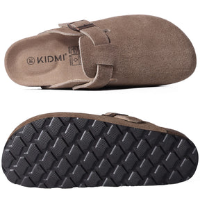 Echte suède klompen – Unisex comfort met boogondersteuning & Kurken voetbed