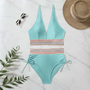 Colora solido Colorale Bikini Set di moda High Waist High Patchwork Swimwear Women Swimsuit Women Women