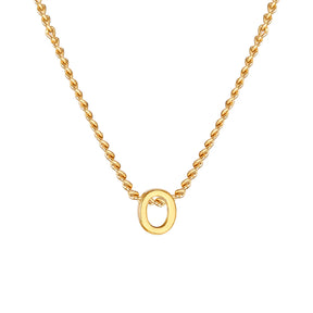 Chic Tiny A-Z Letters Necklaces for Women Girls, Gold Color Stainless Steel Initial Chokers,Small Pendent Necklaces Jewelry