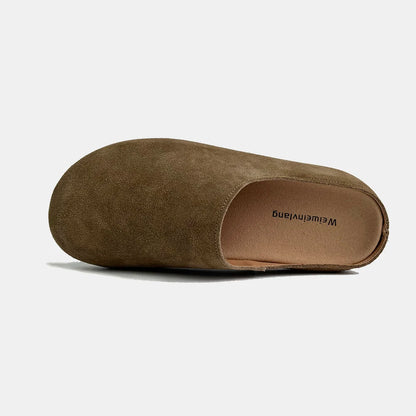 Couro de vaca natural confortável toslippersp qualidade marca clássico chinelo feminino