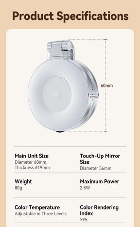 Telesin smartphone magnetische vullamp Mini selfie licht 3 modi verstelbare helderheid voor iPhone Xiaomi Huawei Samsung telefoon