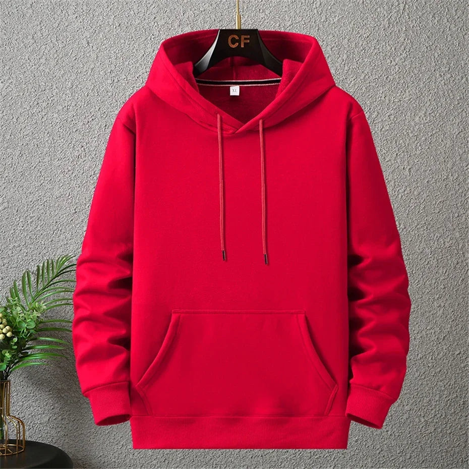 Chaqueta para capucha para hombres de gran tamaño con capucha manga larga gruesa tibia tibia sudadera forrada de invierno macho casual l- 12xl