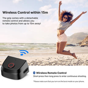 Ulanzi ™ Magsafe smartphone Camera Sluiter Grip Bluetooth Selfie -handvat als camerafoto -stabilisator Verticale horizontale shoot