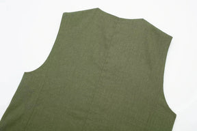 Women’s Linen Vest Shorts Set – V Neck Chic Summer Casual  Office Outfit
