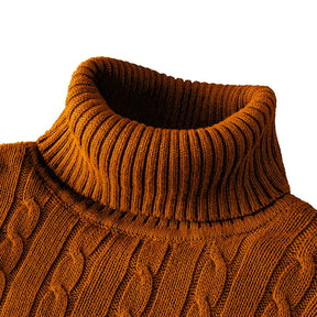 Maglione a dolcevita di lana maschile - casual e caldo