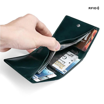 Portefeuille Airtag - Cuir véritable - Porte-carte Air Tag RFID