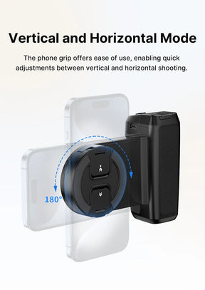 Ulanzi ™ Magsafe smartphone Camera Sluiter Grip Bluetooth Selfie -handvat als camerafoto -stabilisator Verticale horizontale shoot
