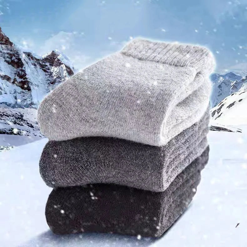 Calcetines de lana merino ultra groseros: ¡la máxima calidez para los días fríos y nevados! Unisexo