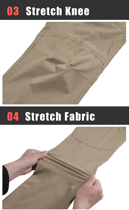 MIAMI TAC -Pantalon - Pantalon cargo d'extérieur à séchage rapide pour homme - Léger, durable, multi-poches - Randonnée, camping ou décontracté