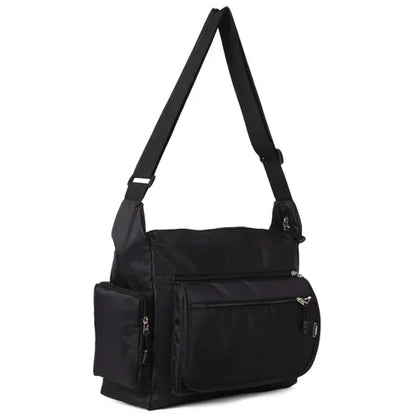 Unisex waterdichte crossbody schoudertas – lichtgewicht nylon messengertas voor op kantoor & reizen