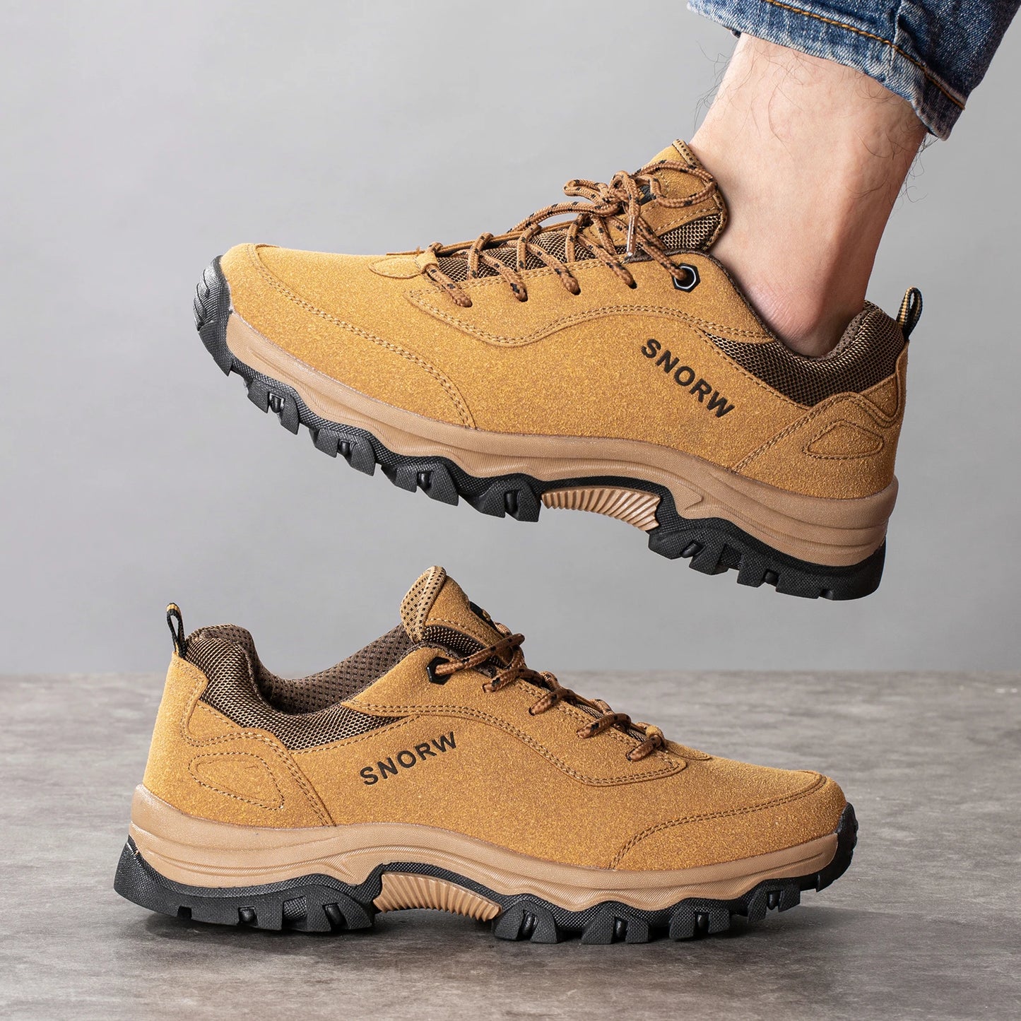 Botas de caminhada masculinas – antiderrapantes prontas para uso ao ar livre