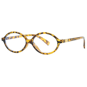 Oval Vintage Opticla Reading Glasses Women Small Size Anti Blue Light Computer Eyeglass Retro Prescription Spectacels