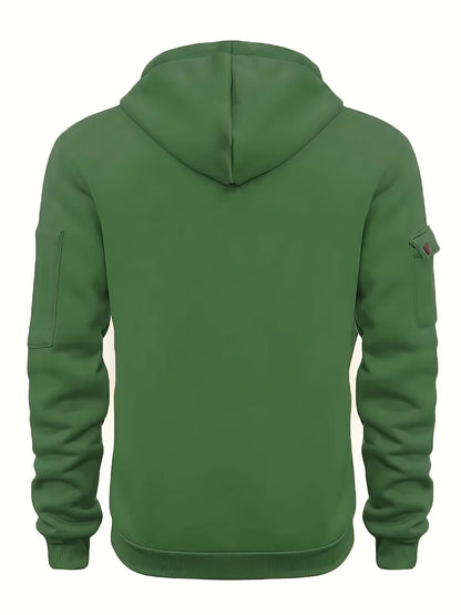 Casual Fashion hættetrøje til mænd – Pullover med halv lynlås til foråret & Efterår | Fitness & Street Style jakke