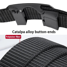 Fashion Men's Belt, Men’s Designer Belts  Alloy Automatic Buckle, Canvas Belt, Sports Belt, Large Size 110-160cm Automatic Belt