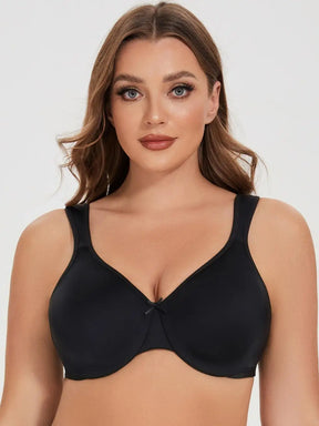 Seamless Unlined Minimizer Bra – Comfortable Plus Size Support with Underwire