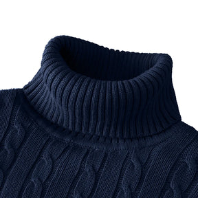 Maglione a dolcevita di lana maschile - casual e caldo